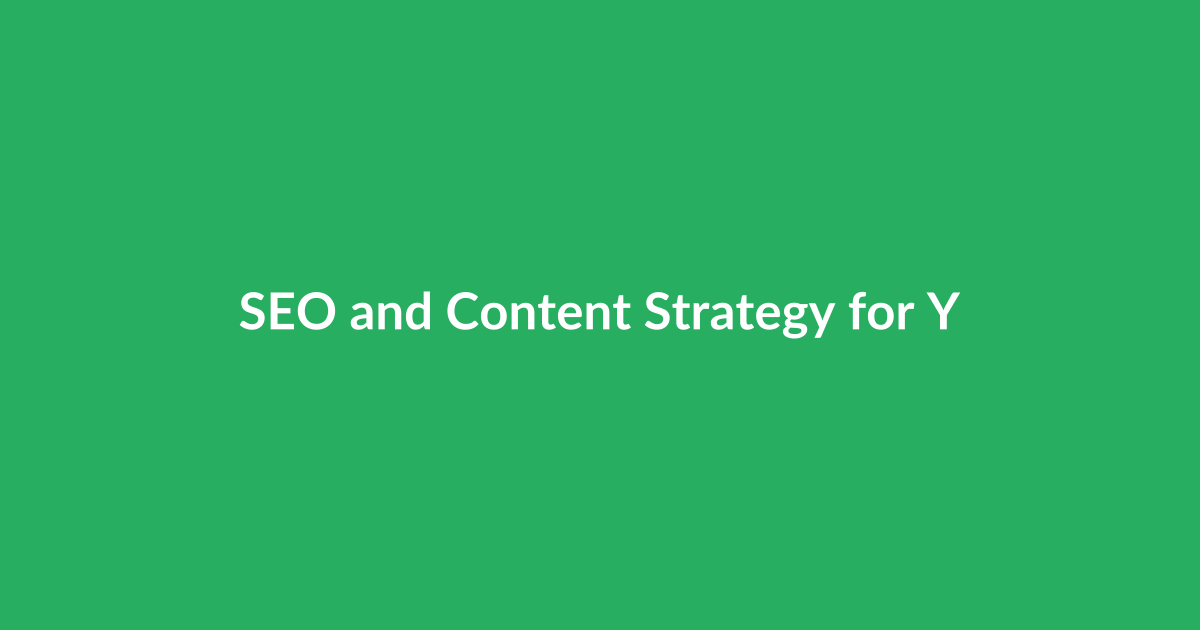 SEO and Content Strategy for Your SEO Tool Website