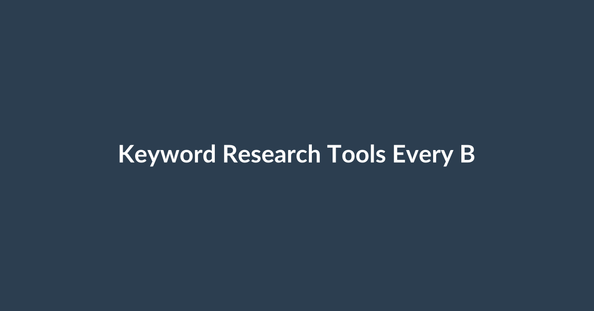 Keyword Research Tools Every Beginner Should Try