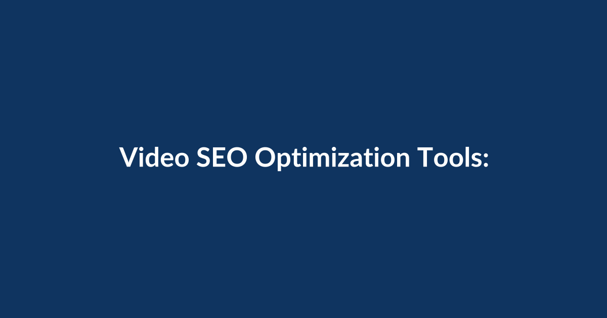 Video SEO Optimization Tools: A Technical Deep Dive Every Developer and SEO Should Read