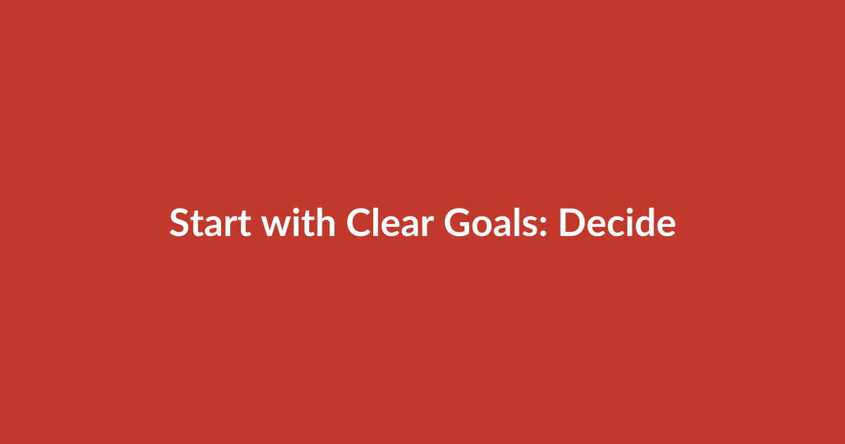Start with Clear Goals: Decide What “Growth” Means for You