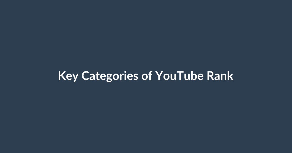 Key Categories of YouTube Ranking Tools