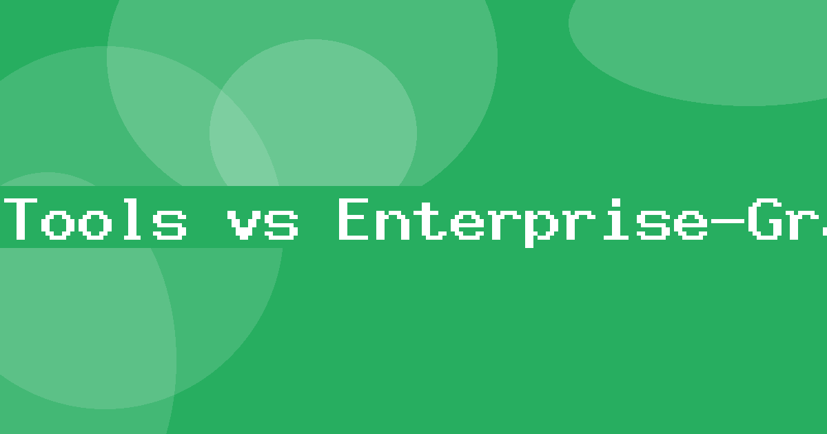 Online Public Tools vs Enterprise-Grade Solutions: A Side-by-Side Review